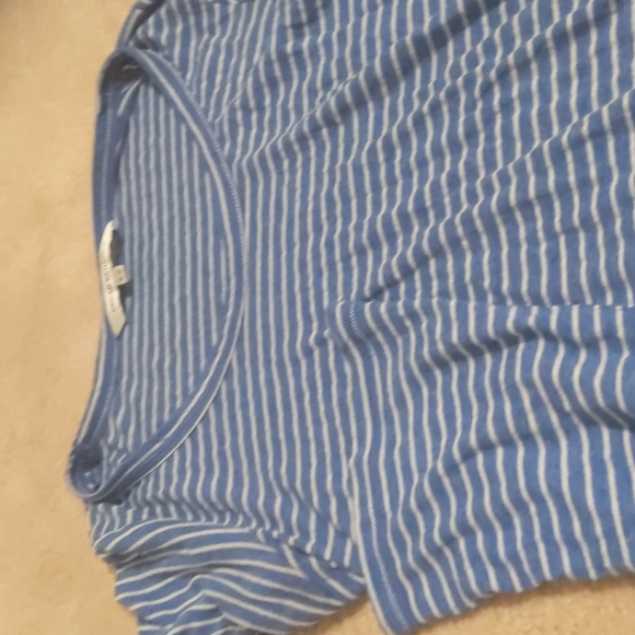 Urban behavior striped blue and white tee - Picture 2 of 3
